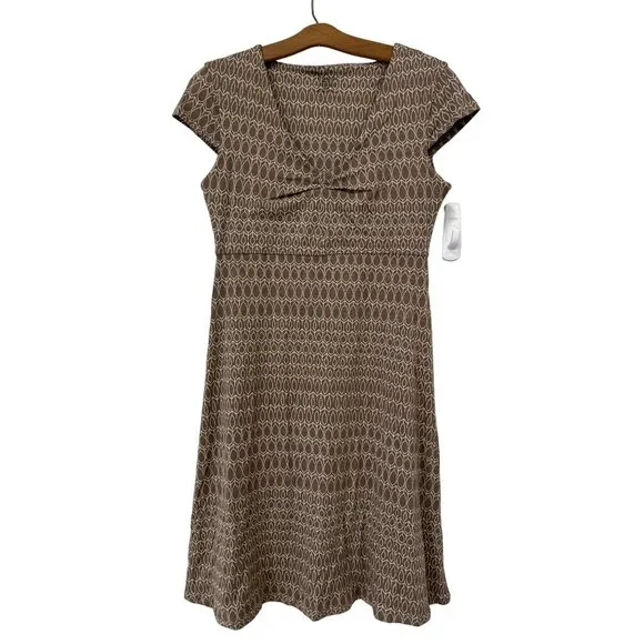 Toad&Co | Dresses | Toad Co Rosemarie Brown Leaf Dress Women S A Line Knee  Length Brown Cream Orga | Poshmark